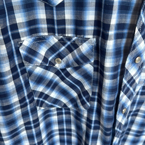 Men’s western Wrangler shirt size XL snap button vintage cowboy - Picture 5 of 6